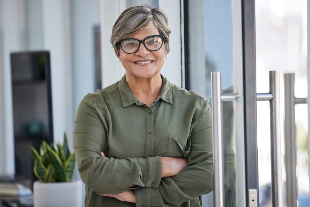 Shot of a businesswoman in her office.